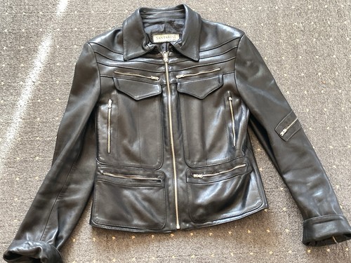 Lederjacke damen schwarz 38 - schwarz, gr.38