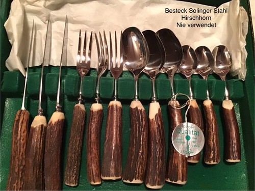Jagdbesteck teilig für 3 - ,