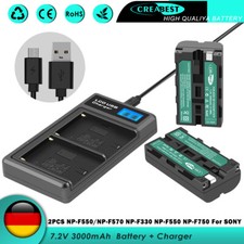2× NP-F550 Akku + Ladegerät