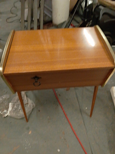 Vintage mid century nähkasten - mid-century,