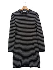 ESPRIT Damen Strickkleid T-Shirt Kleid Gestreift Midikleid Mehrfarbig Gr. XS 34