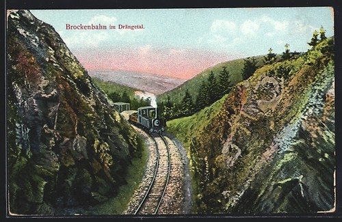 Brockenbahn drängetal - brockenbahn, im