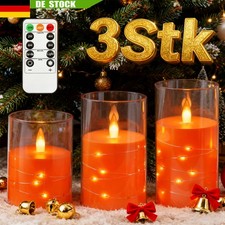 3x Flammcenlose Dimmbar LED
