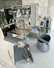 Rocket Mozzafiato V Inox  Espresso Maschine inkl. Eureka Mignon  Mühle und Zub.