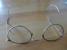Antike Brille Nickelbrille Nasenfahrrad (alte Brille)