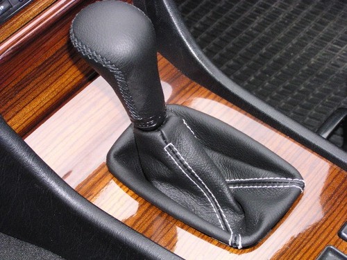Leder schaltmanschette - leder,