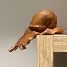 Deko Holz Miniatur Schnecke