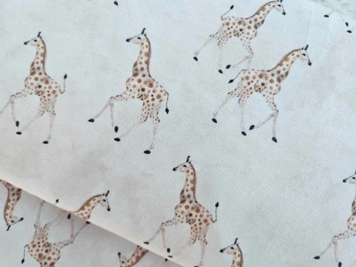 Baumwolljersey creme giraffe - creme,