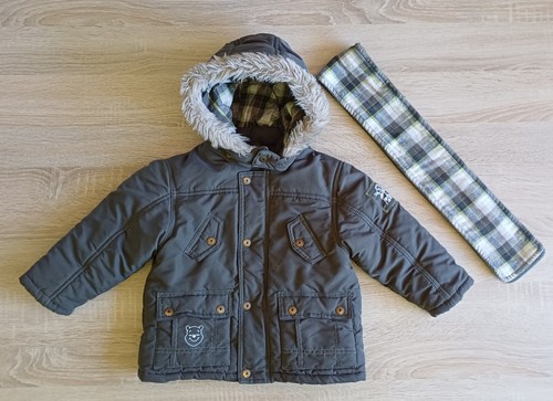 Winterjacke mit schal größe - winterjacke,