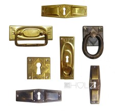 Art Deco Möbelbeschläge antik Art Nouveau Messing Strahlen
