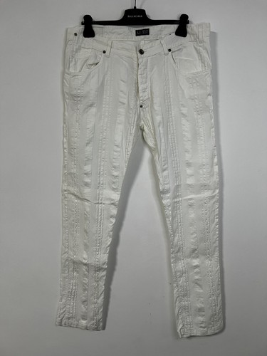 Armani jeans leinenhose weiß - leinenhose,