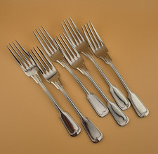 6 Menügabeln WMF Augsburger Faden Note 3 Cromargan