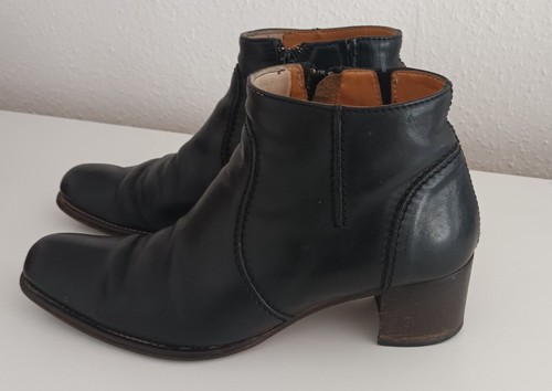 Stiefeletten schwarz leder - stiefeletten,