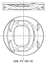 MAHLE Kolben 028 PI 00118 002