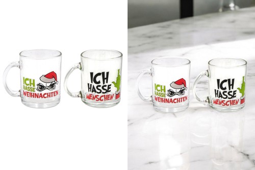 Trinkglas mit henkel muffel - trinkglas,