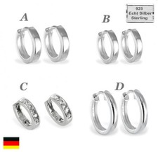 Creolen Echt Silber 925 Klapp