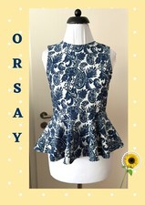 🌼 Blau-weißes elegantes