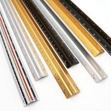 Dreieckig Maßstab Dreikantlineal Dreikantmaßstab Aluminium Lineal Skalierung