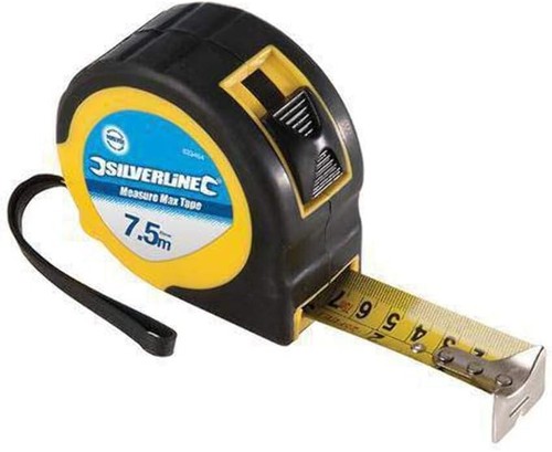 Maßband 10m signalfarbe - 10m/7.5m,