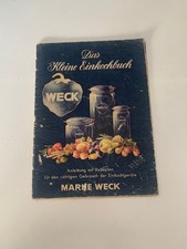WECK  DAS KLEINE EINKOCHBUCH BROSCHÜRE ANLEITUNG MIT REZEPTEN VINTAGE