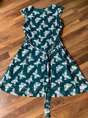 Apricot kleid aus - apricot, grün