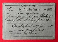 alte Radfahrkarte Nr. 11