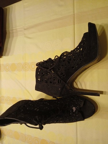 Highheels riemchen floral - highheels,