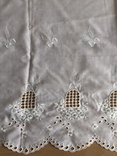 Scheibengardine Stangendurchzug mit Muster Vintage Shabby chic 179 cm x 44 cm