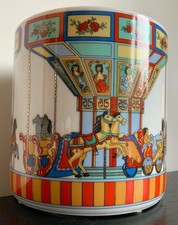 Seltmann Weiden Schmidt Edition 1998 Porzellan Dose / Übertopf „Karussell“