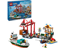 LEGO 60422 Hafen mit Frachtschiff