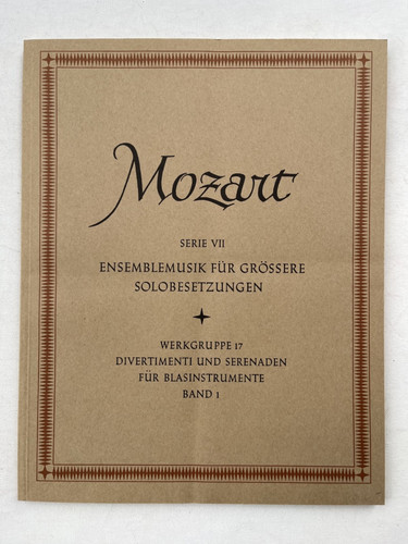 Noten mozart nasw serie - noten., nasw.