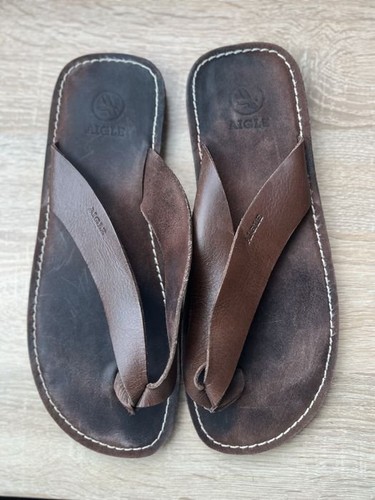 Aigle flip flops brown - aigle, 42