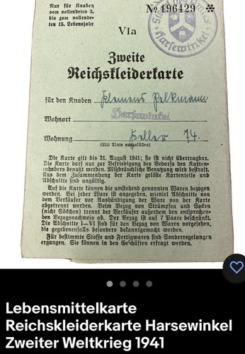 Lebensmittelkarte