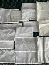 Antike Wäsche 15 versch. Teile Leinen Baumwolle alle GZ Monogr. ca 1930-1940