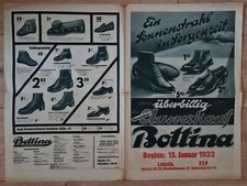 BERLIN, Prospekt 1932, Bottina Schuh GmbH Schuhe Stiefel