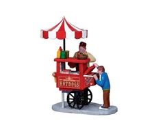 Lemax-12932-602, Hot Dog Cart, Weihnachtsdorf, Weihnachtsfiguren