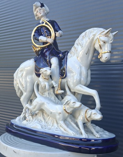 Groß porzellan figur - porzellan, jagd