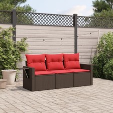 3-teiliges Gartensofa-Set mit