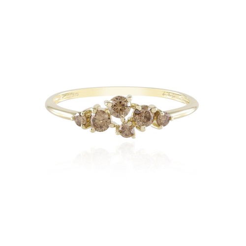 Champagner diamant gold ring - gold,