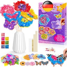 Bastelset Kinder ab 6 4 8 10 5 7 9 Jahre, Blumen Basteln Mädchen 8 10 6 5 7