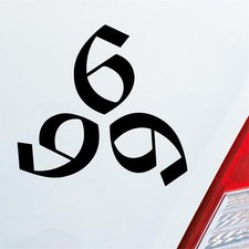Auto Aufkleber 666 Teufel