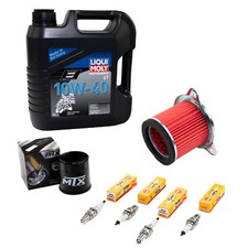 Set Öl Wartung für Honda XRV 750 650 XL 600 V 4L Luftfilter Ölfilter Zündkerzen