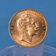 Preussen 20 Mark 1911 A Wilhelm II * 7 ,96 Gramm - 900 Gold * Vz Jaeger 252