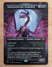 Magic the Gathering MTG | Ebon death, Dracolich | Borderless | AFR-292 | DE NM