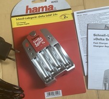 schnellladegerät Hama Delta Solid2. 2/4 Fast Charger für 2 oder 4 Akkus