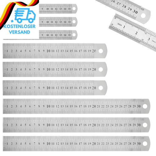 Stück metalllineal set - 9,