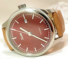 Herrenuhr Endatto Automatik ETA 2824-2 Swiss Made rotes Zifferblatt