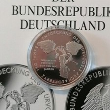 10 Euro Gedenkmünze 2011  150 Jahre Urvogel Archaeopteryx in Kapsel