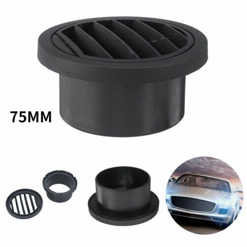 75mm ausströmer schwarz - 75mm,