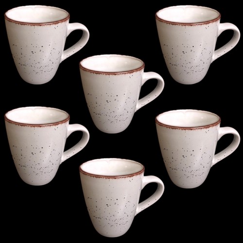 Kaffeebecher 400ml grau - 6x,